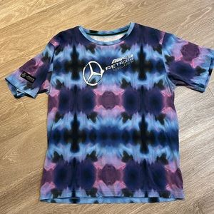 Puma Petronas Mercedes AMG Formula One Team Tie Dye T Shirt Medium